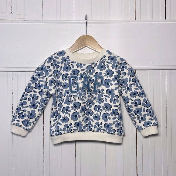 GAP Other - GAP EUC Girls Classic Floral Print Crewneck Pullover Sweatshirt